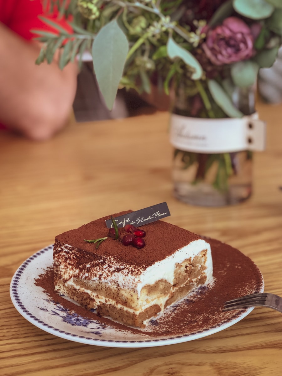 Classic tiramisu dusted with cocoa at The Bakest, Okhla